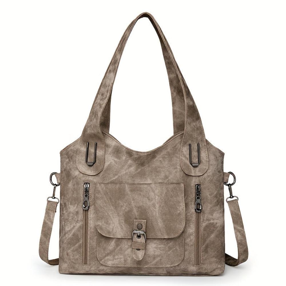 Fina Vintage Schultertasche | Hochwertiges Kunstleder, Abnehmbarer Schulterriemen - 7