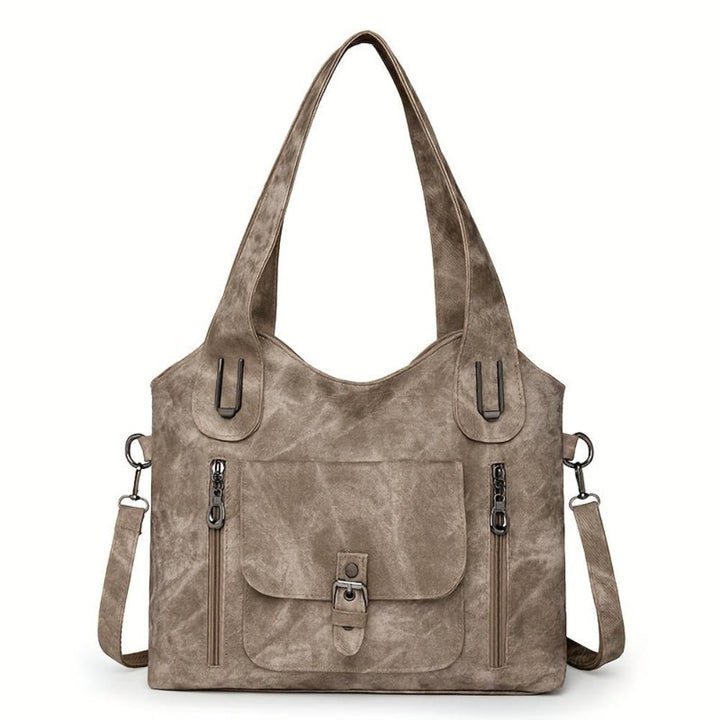 Fina Vintage Schultertasche | Hochwertiges Kunstleder, Abnehmbarer Schulterriemen - 7