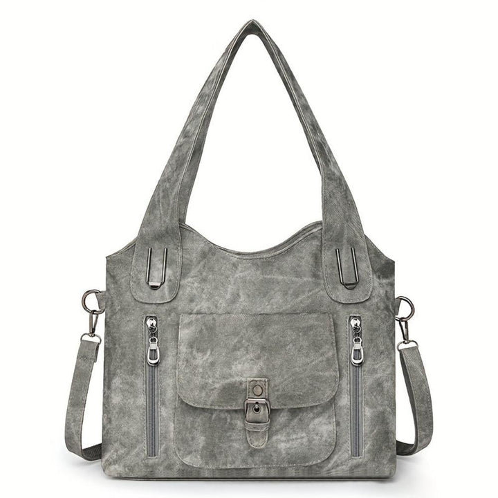Fina Vintage Schultertasche | Hochwertiges Kunstleder, Abnehmbarer Schulterriemen - 6