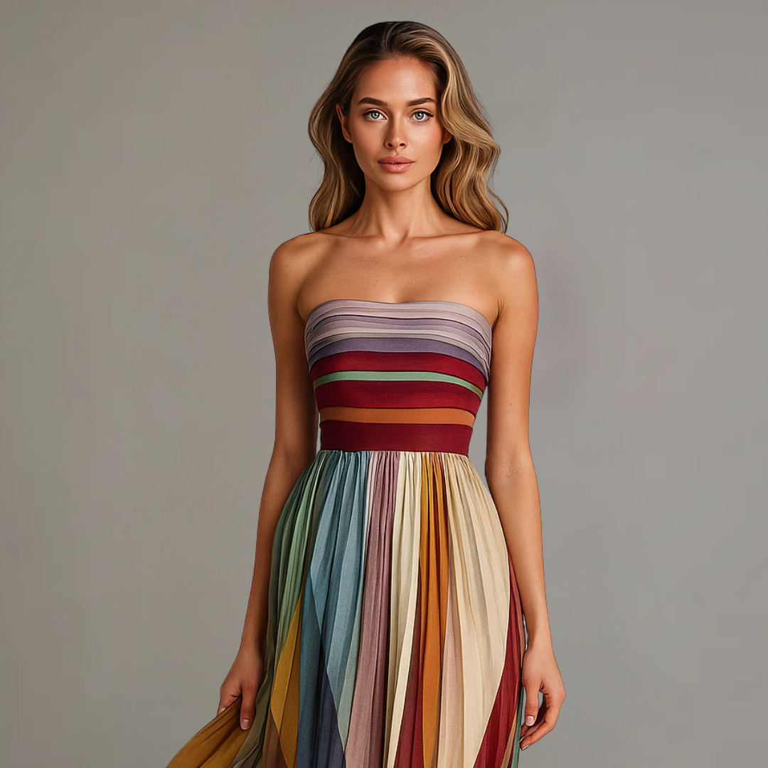 Gina Maxikleid | Figurbetont, Hochwertige Stoffe für Sommer und Abend - 2