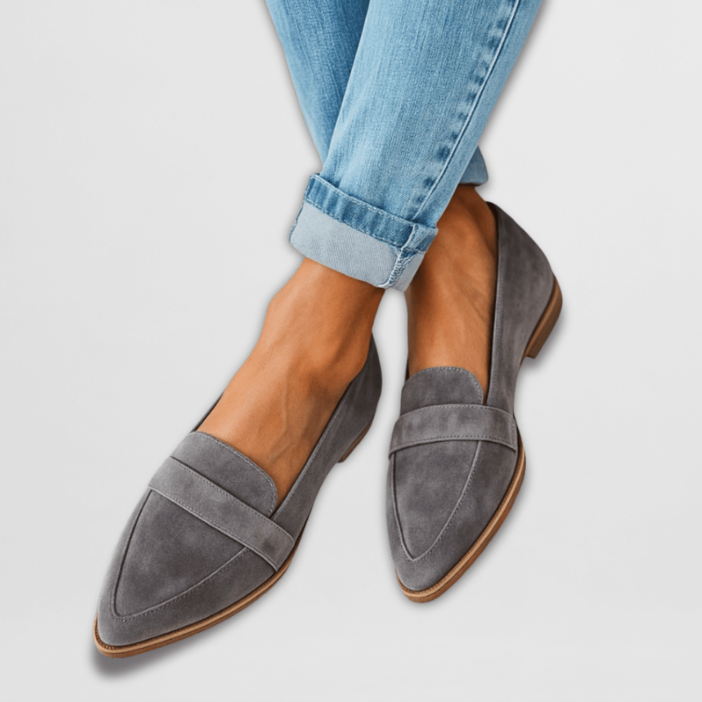 Helen | Orthopädische weiche Wildleder Slipper - 2