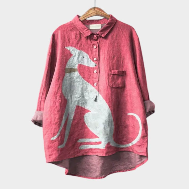 Aria Sommerbluse | Leicht, Atmungsaktiv, Elegantes Muster