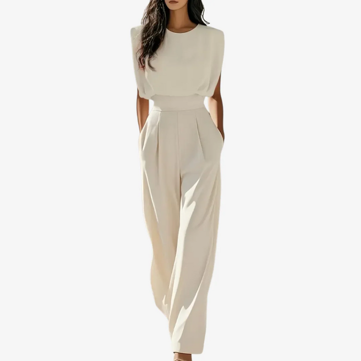 Ariella Jumpsuit Damen | Eleganter Gürtel, Weicher Stoff