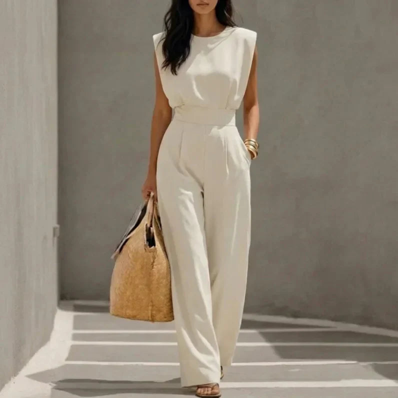 Ariella Jumpsuit Damen | Eleganter Gürtel, Weicher Stoff