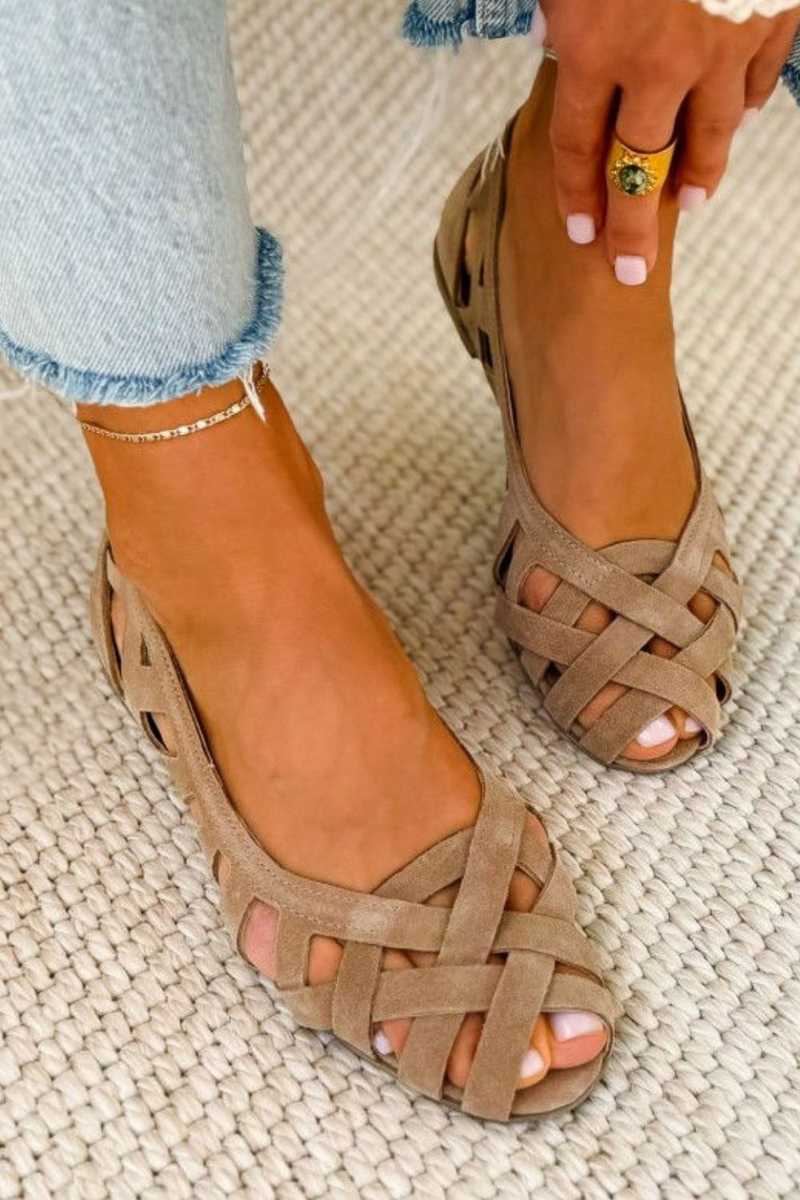Calia Sandalen Damen | Gewebtes Obermaterial, Farbige Sommerschuhe