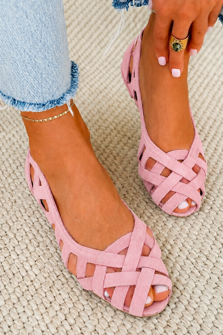 Calia Sandalen Damen | Gewebtes Obermaterial, Farbige Sommerschuhe