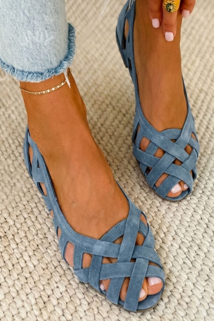 Calia Sandalen Damen | Gewebtes Obermaterial, Farbige Sommerschuhe
