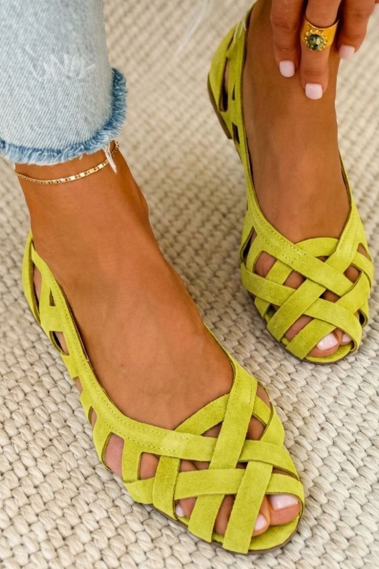 Calia Sandalen Damen | Gewebtes Obermaterial, Farbige Sommerschuhe