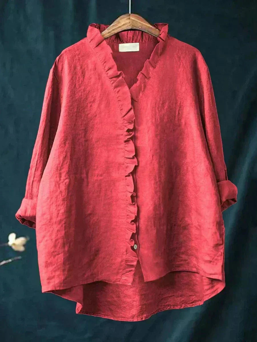 Eline Bluse | Leicht, Atmungsaktiv, Kunstvolles Muster