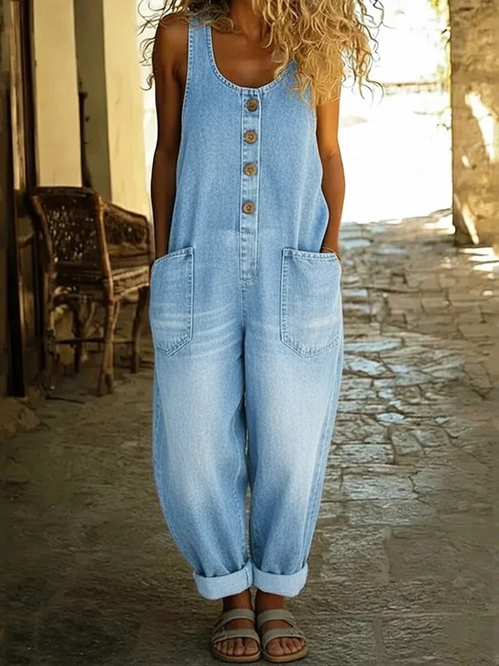 Lina Vintage Overall | Baumwolle, Bequeme Passform für Damen