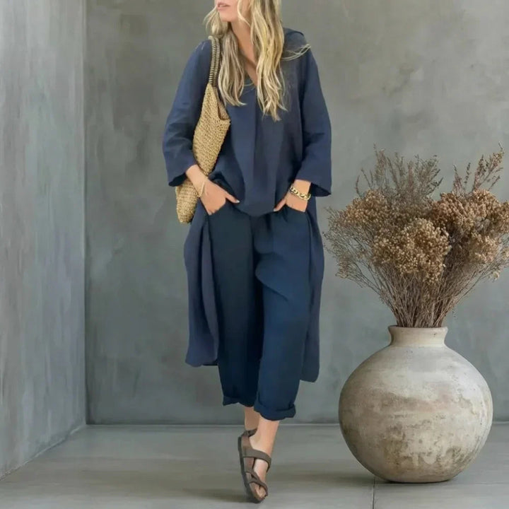 Liora Damen-Set | Elegantes Design, Baumwoll-Polyester-Mix