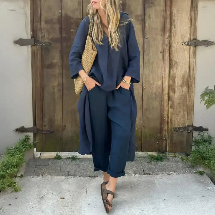 Liora Damen-Set | Elegantes Design, Baumwoll-Polyester-Mix
