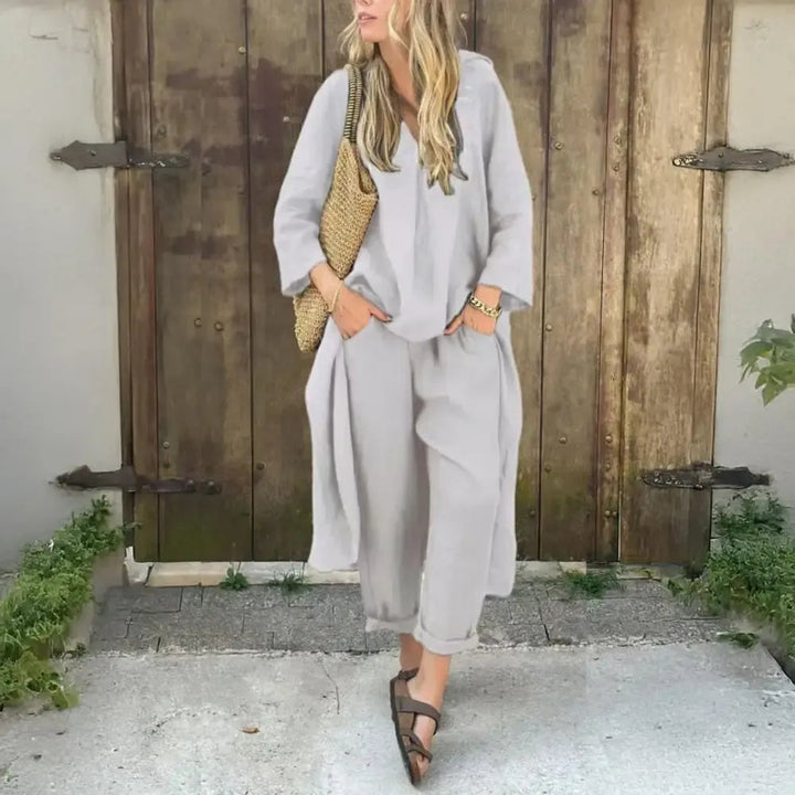Liora Damen-Set | Elegantes Design, Baumwoll-Polyester-Mix