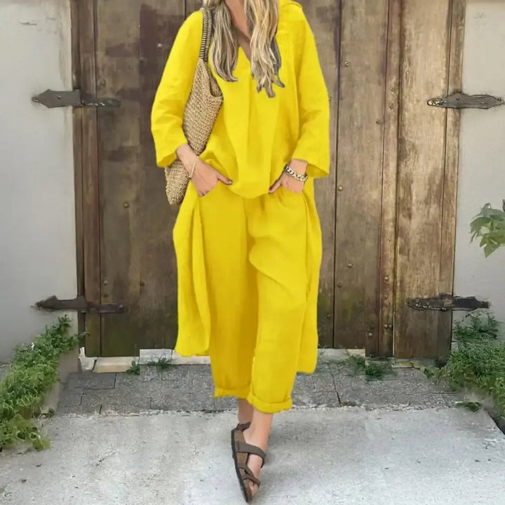 Liora Damen-Set | Elegantes Design, Baumwoll-Polyester-Mix