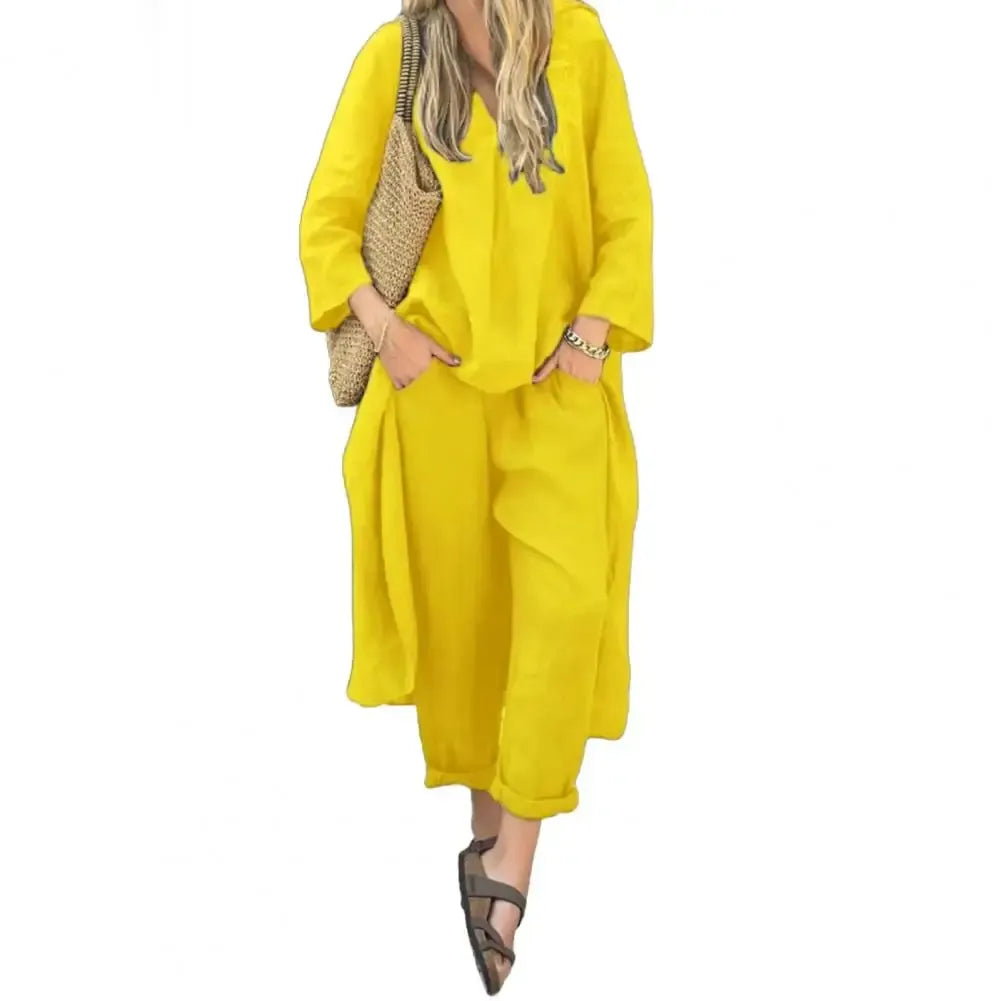Liora Damen-Set | Elegantes Design, Baumwoll-Polyester-Mix
