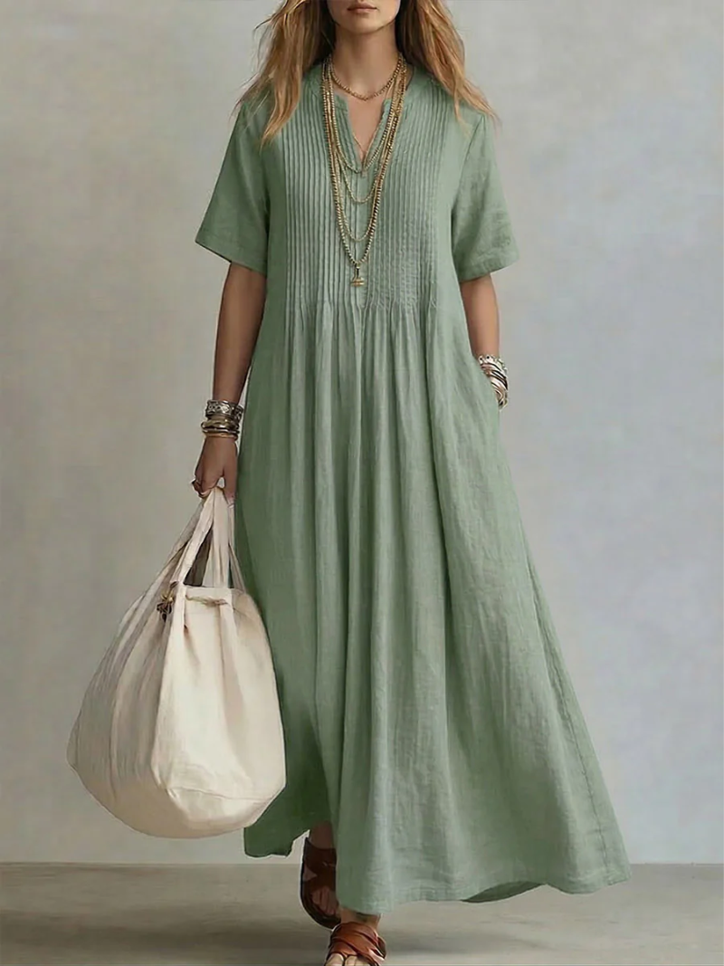 Nira Plissee Kleid | Leichtes, Luftiges Design für Damen, Elegante Falten