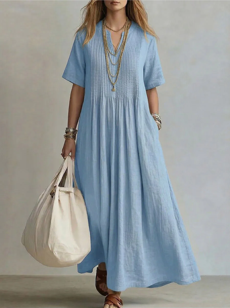 Nira Plissee Kleid | Leichtes, Luftiges Design für Damen, Elegante Falten