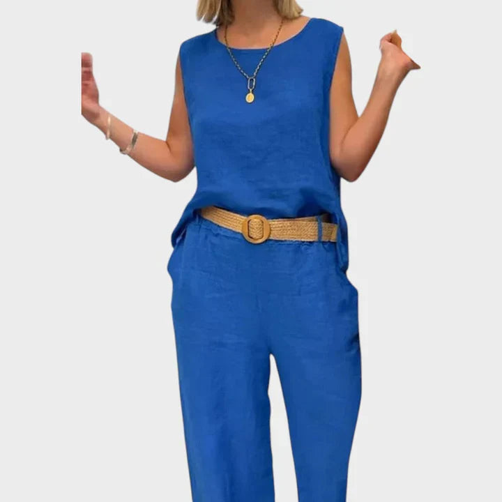 Pura Boho-Outfit Zweiteilig | Fließender Stoff, Natürliche Erdtöne