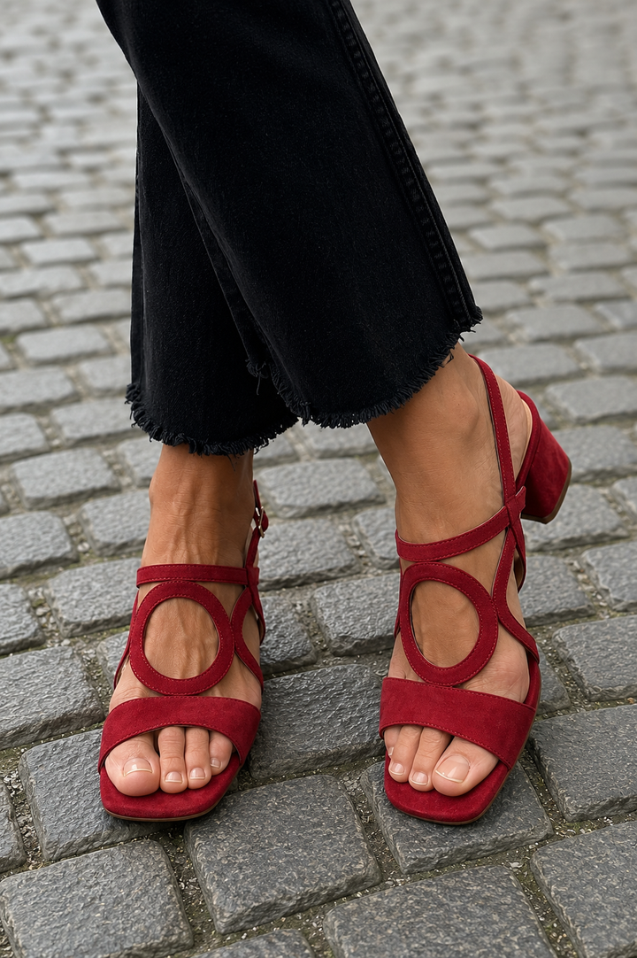 Vela Sommersandalen | Farbige, Quadratische Zehenpartie