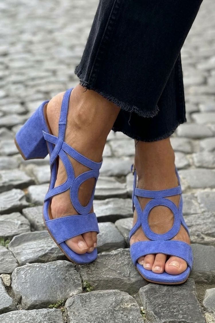 Vela Sommersandalen | Farbige, Quadratische Zehenpartie