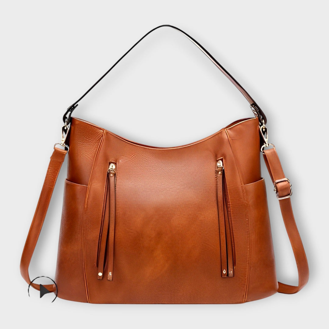 Lora Damenhandtasche | Vintage Leder, Elegant und Praktisch - 1