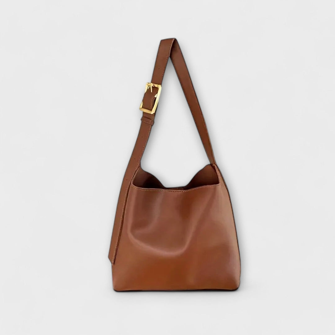 Isidore Schultertasche | Elegantes PU-Leder, Smaragdgrün - 1