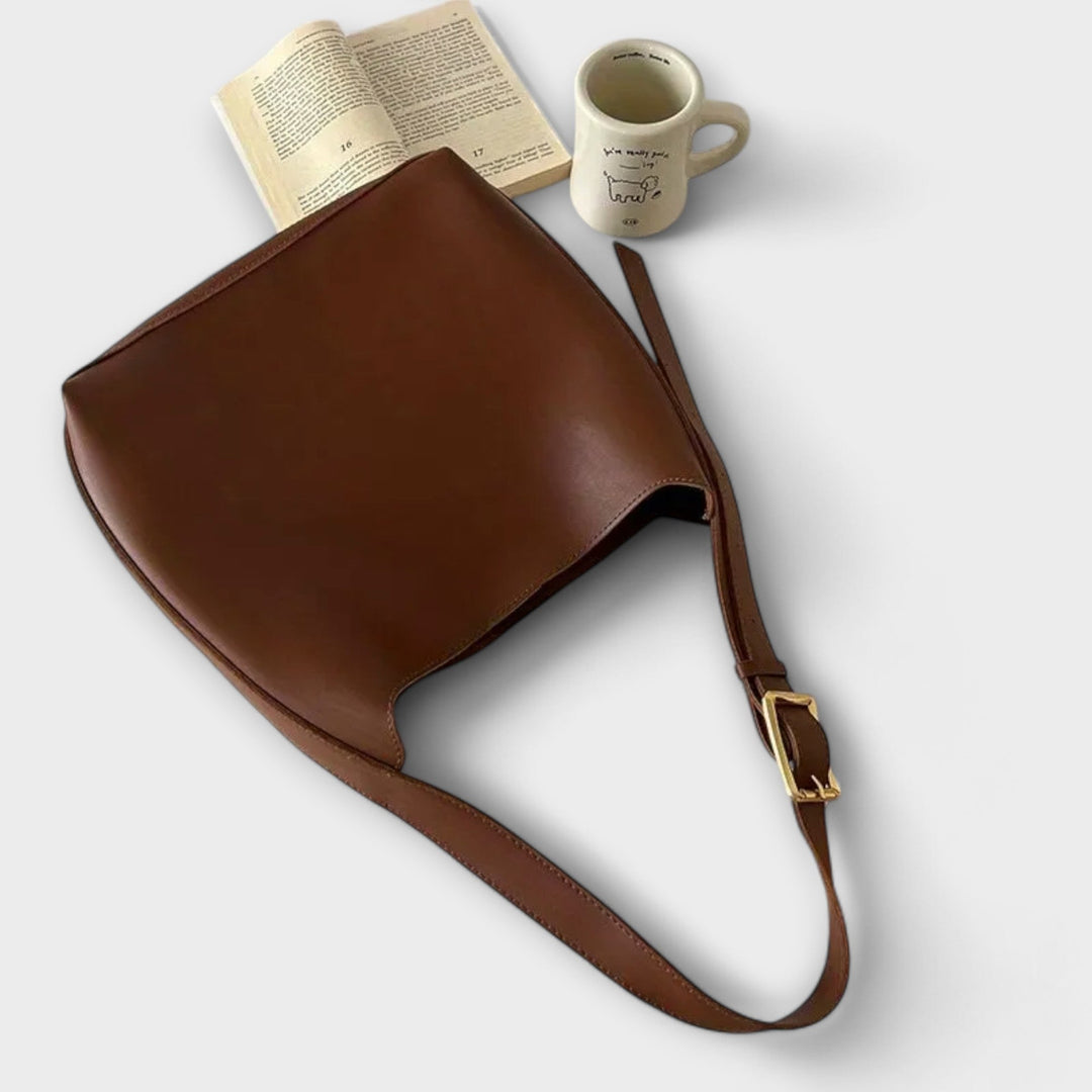 Isidore Schultertasche | Elegantes PU-Leder, Smaragdgrün - 5