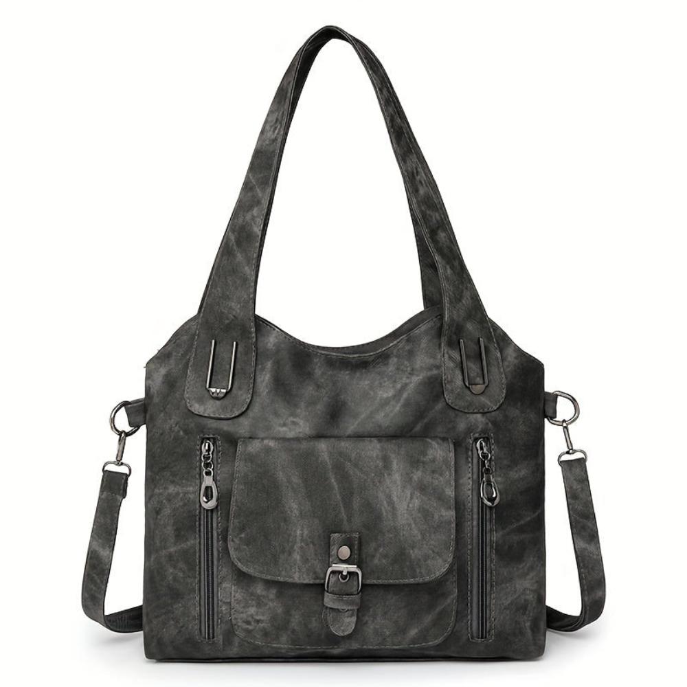 Fina Vintage Schultertasche | Hochwertiges Kunstleder, Abnehmbarer Schulterriemen - 5