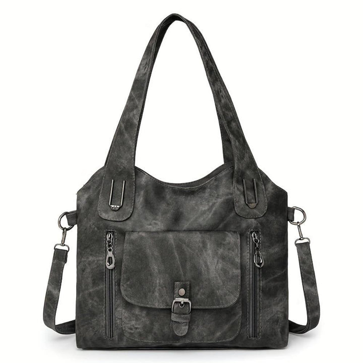 Fina Vintage Schultertasche | Hochwertiges Kunstleder, Abnehmbarer Schulterriemen - 5