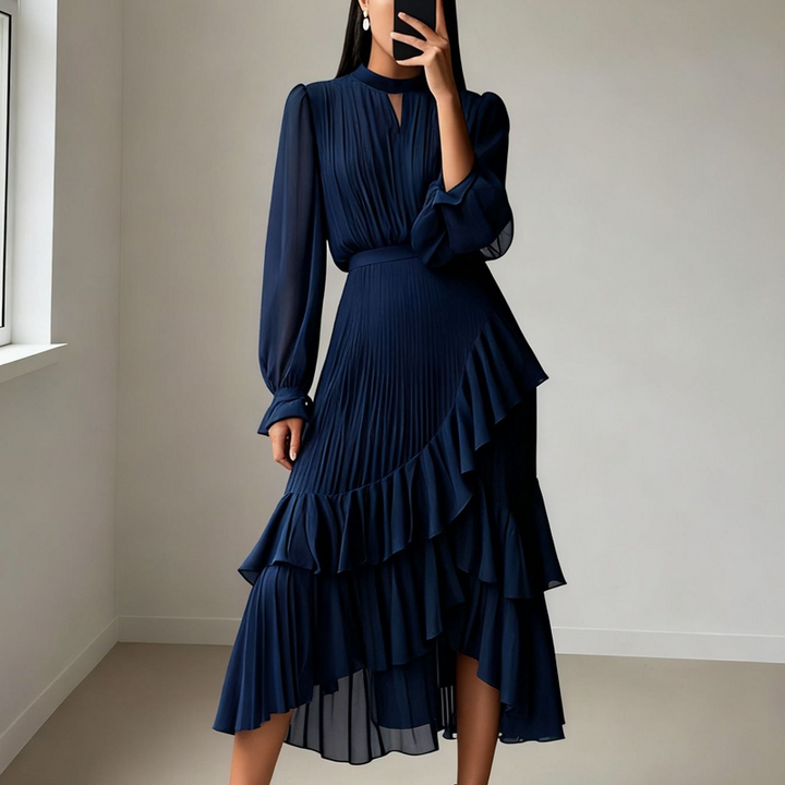 Nia Maxikleid | Fließende Silhouette, Leichte Textur für Sommer und Abend - 1