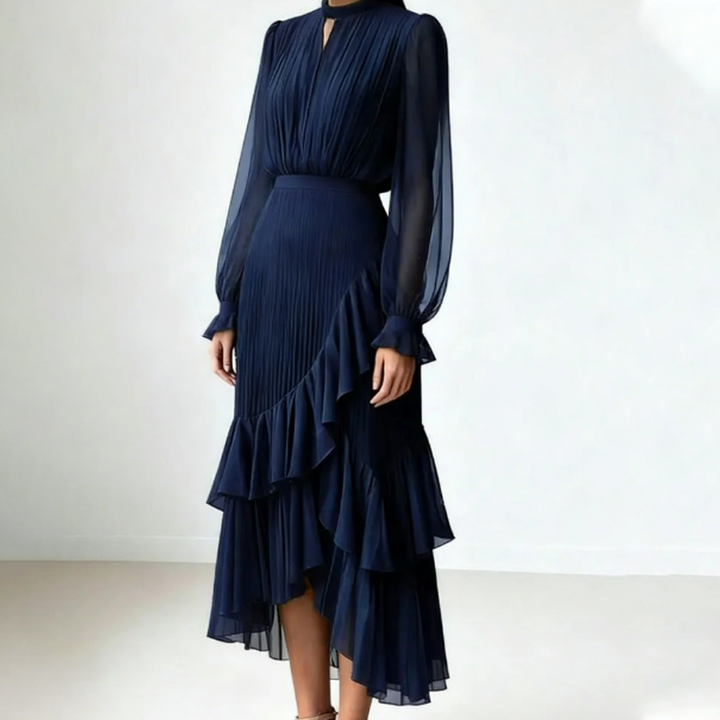 Nia Maxikleid | Fließende Silhouette, Leichte Textur für Sommer und Abend - 3